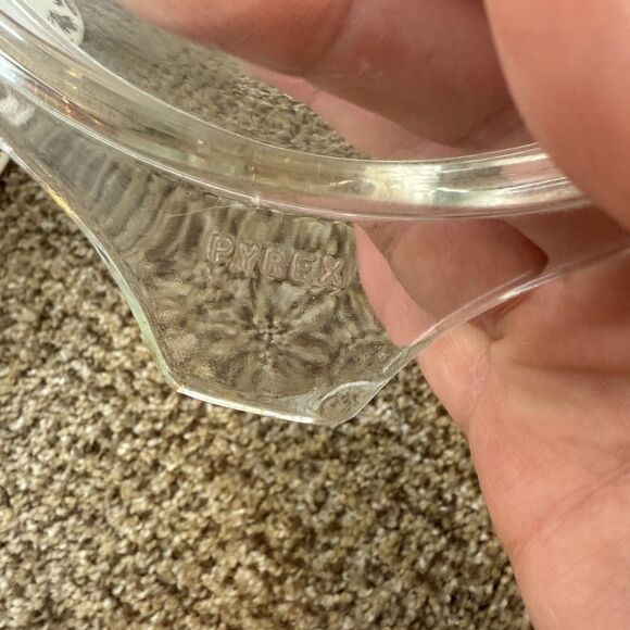 Vintage Pyrex Early American White and Brown 1.5 Pint Covered Casserole #472 - Picture 6 of 10